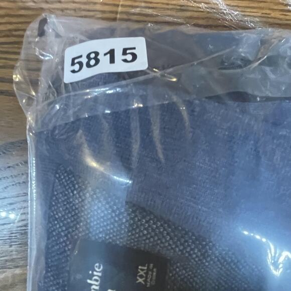 Abercrombie and Fitch Shirt Mens 2XL Blue Button Front Knit Retro Style Grandpa - Picture 9 of 9